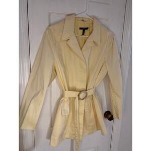 Hugo Boss Women's Canary Yellow Raincoat - Size 14